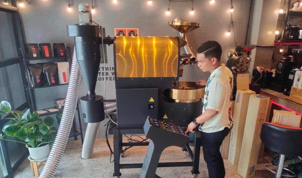 Black Blood Roastery อ.เมือง จ.ยะลา ใช้เครื่องคั่วกาแฟ Krozter