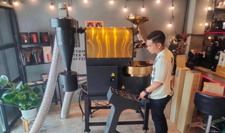 Black Blood Roastery อ.เมือง จ.ยะลา ใช้เครื่องคั่วกาแฟ Krozter