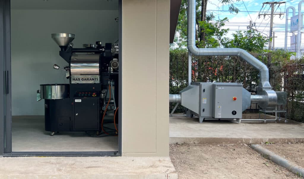 ระบบกำจัดควัน ESP Krozter แก้ปัญหาควันโรงคั่วกาแฟ
